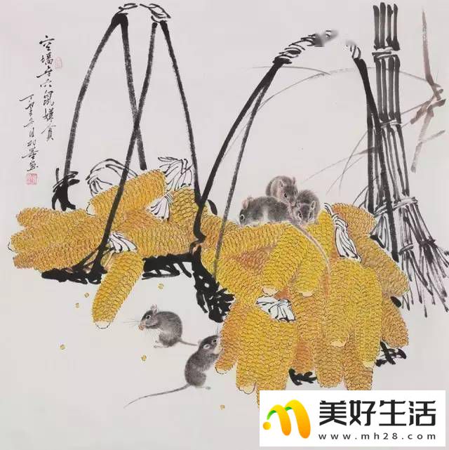 十二生肖国画作品欣赏，十二种动物齐聚一堂！ (图1)